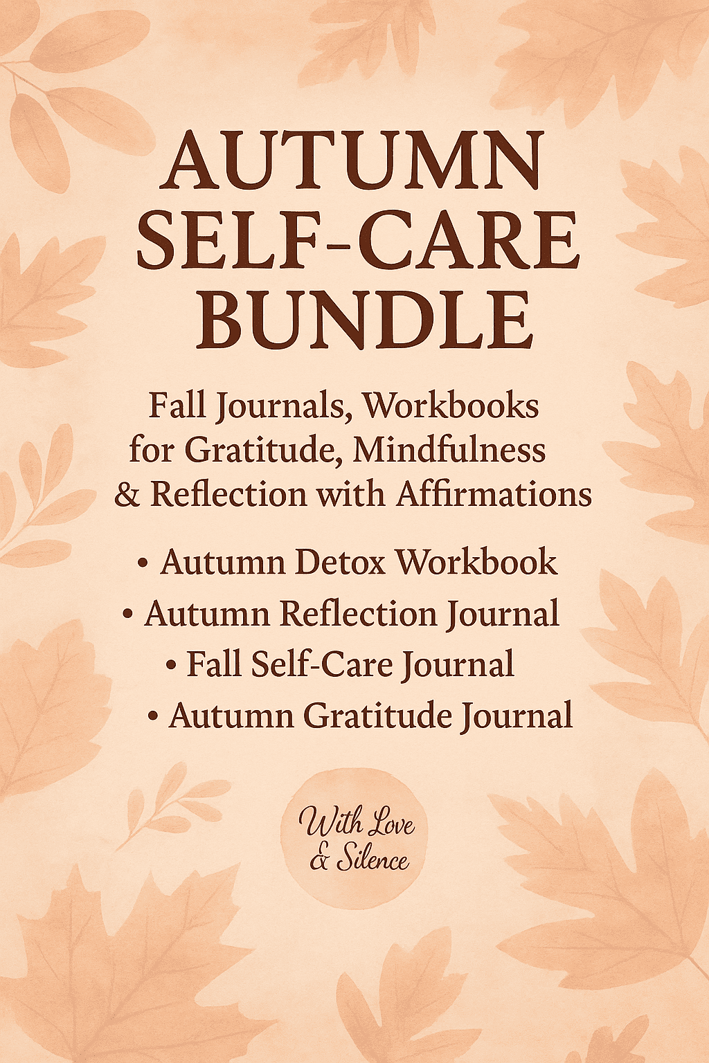 Autumn Self-Care Bundle: Fall Journals, Workbooks for Gratitude, Mindfulness & Reflection with Affirmations