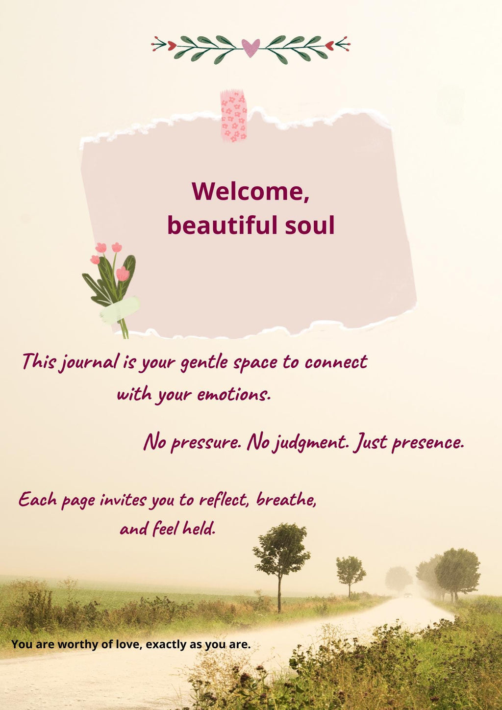 7-Day Emotional Check-In Journal: Printable Mental Health PDF for Self-Reflection & Mindfulness