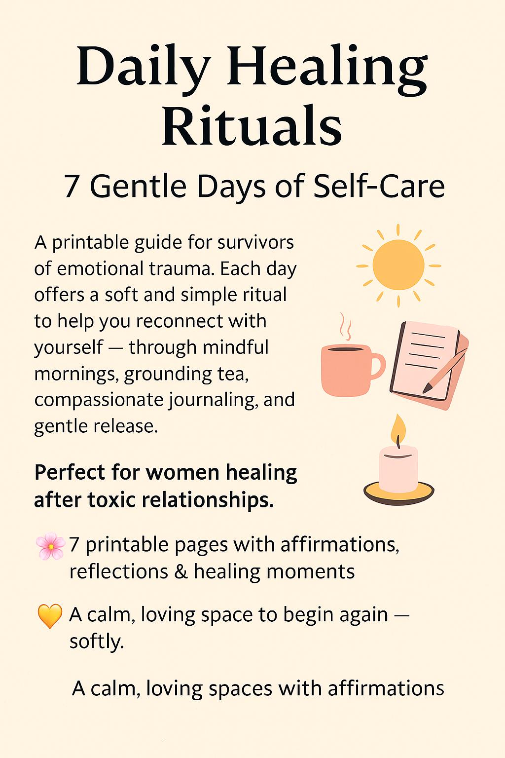 7-Day Printable Mindfulness Journal PDF: Daily Prompts for Calm, Awareness & Self-Reflection