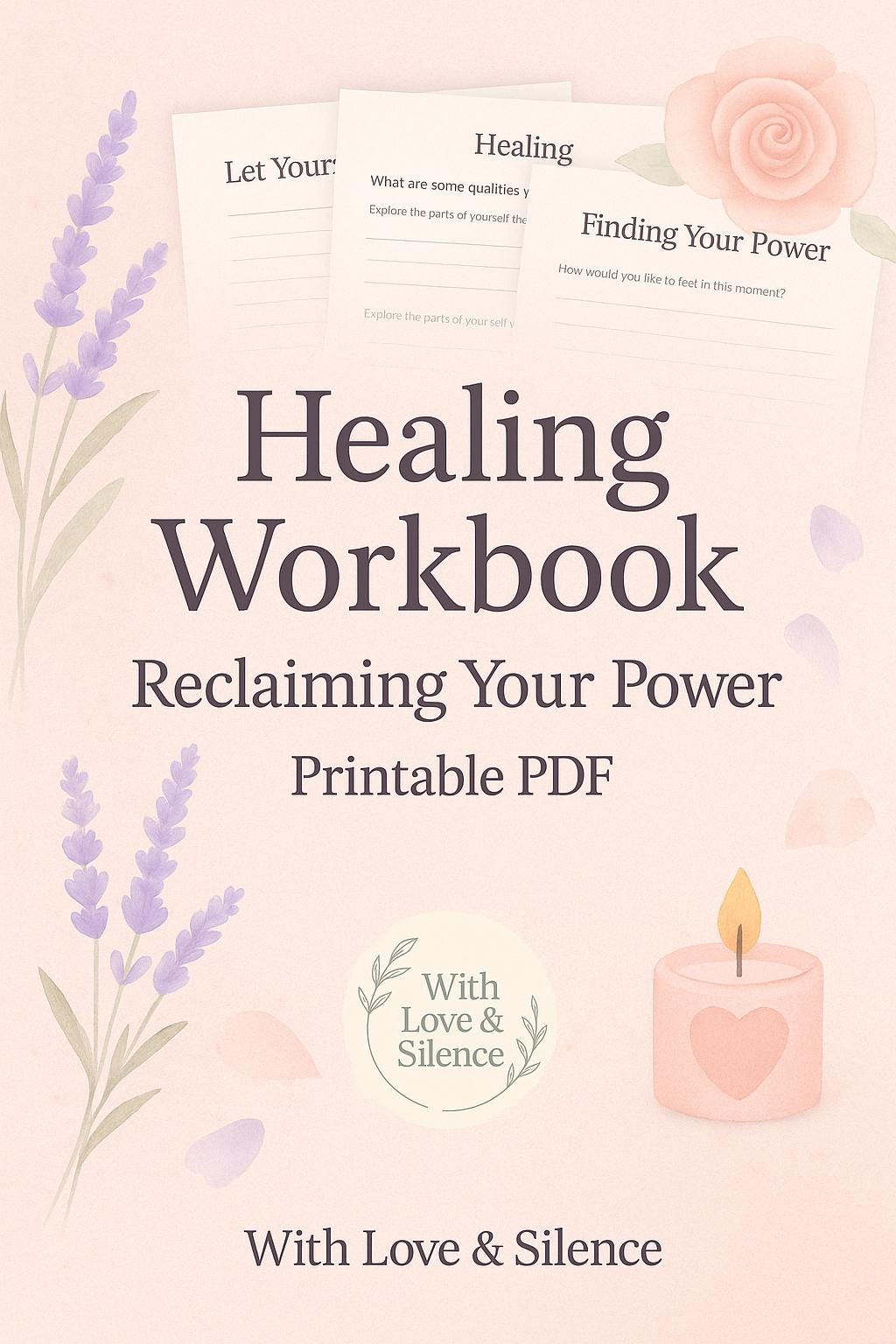 Healing Trauma Recovery Journal: Printable Self-Help Workbook for Women Overcoming Abuse