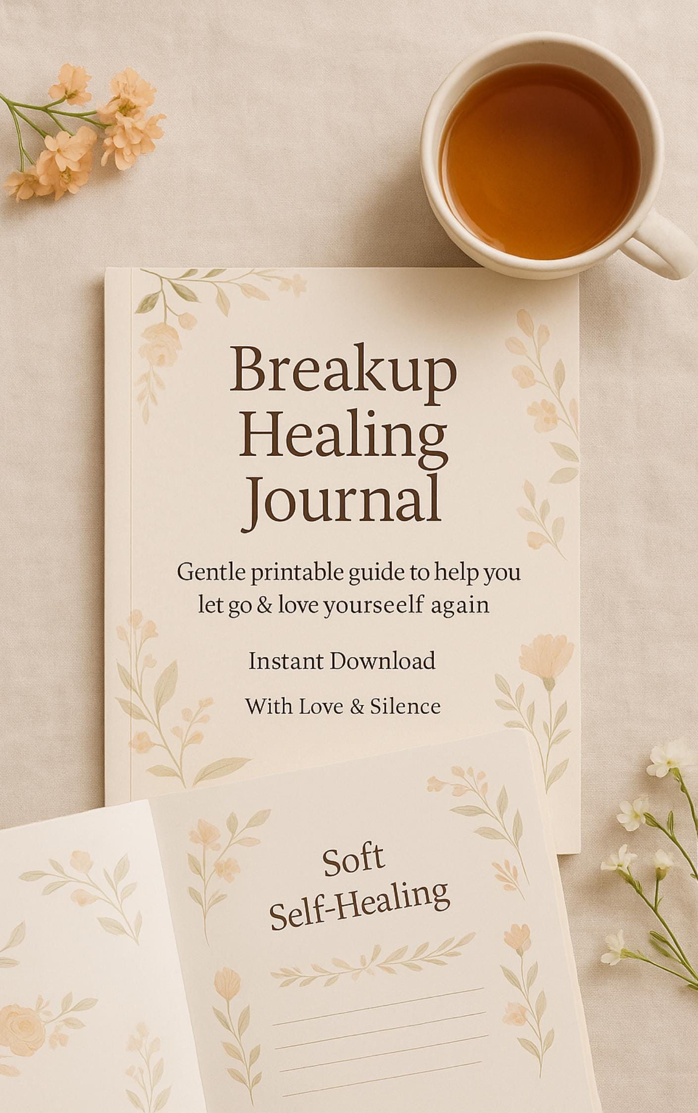 Breakup Recovery Journal: Digital Self-Care Guide for Healing, Reflection & Emotional Wellness