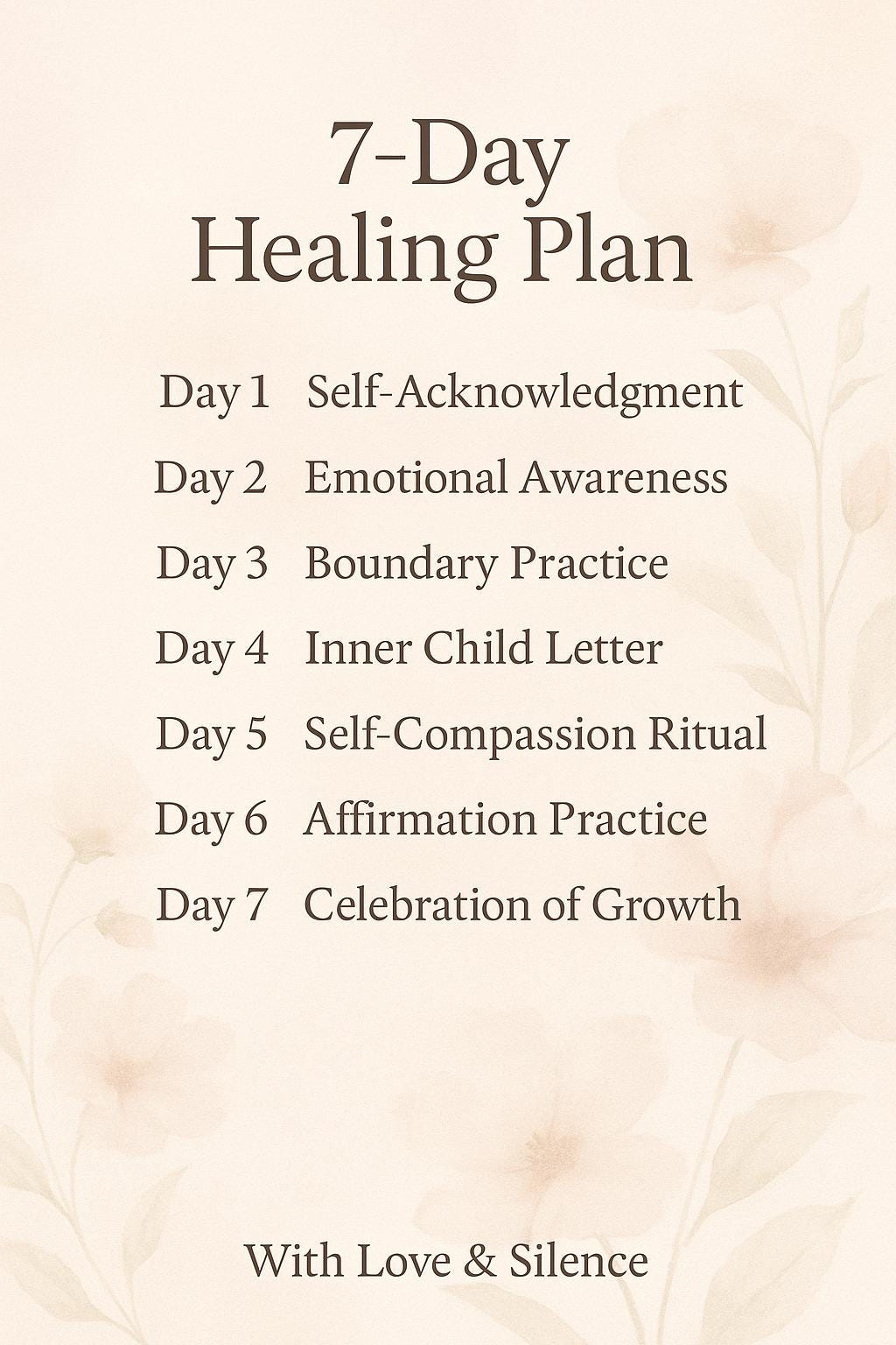 5-Step Soul Journey: Printable Self-Care Journal for Inner Peace & Emotional Wellness