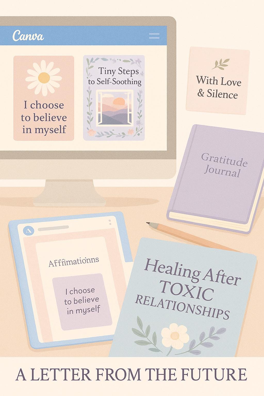 Healing Emotional Wounds: Silent Support Journal - Digital PDF for Self-Guided Recovery and Inner Peace