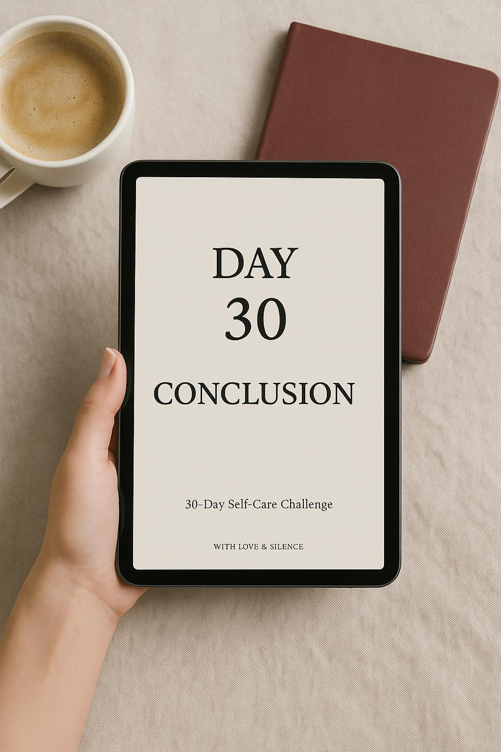30-Day Mindfulness Journal: Daily Gratitude, Self-Care | Reflection PDF for Stress Relief & Mental Wellness