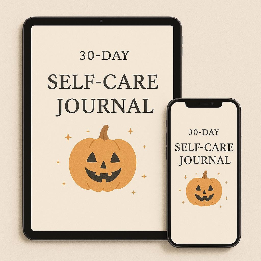 Halloween Self-Care Journal: Emotional Healing, Shadow Work, Witchy Rituals & Affirmations PDF Guide