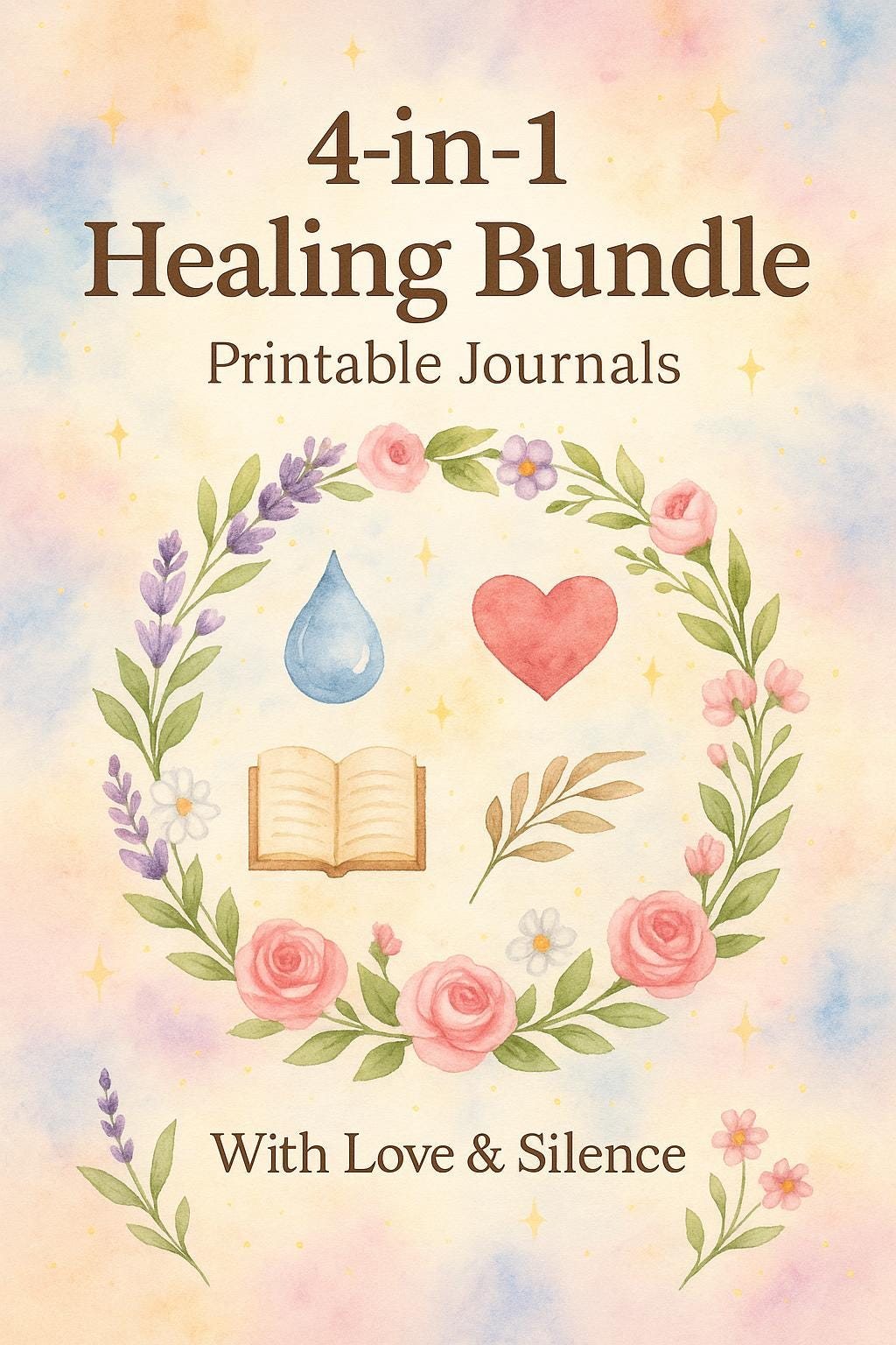 Self-Worth Healing Workbook Bundle: Confidence, Emotional Growth (Printable PDFs