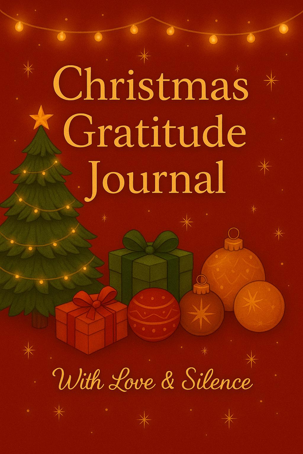 30-Day Christmas Gratitude Journal: Printable Holiday Self-Care & Reflection PDF - Digital Gift