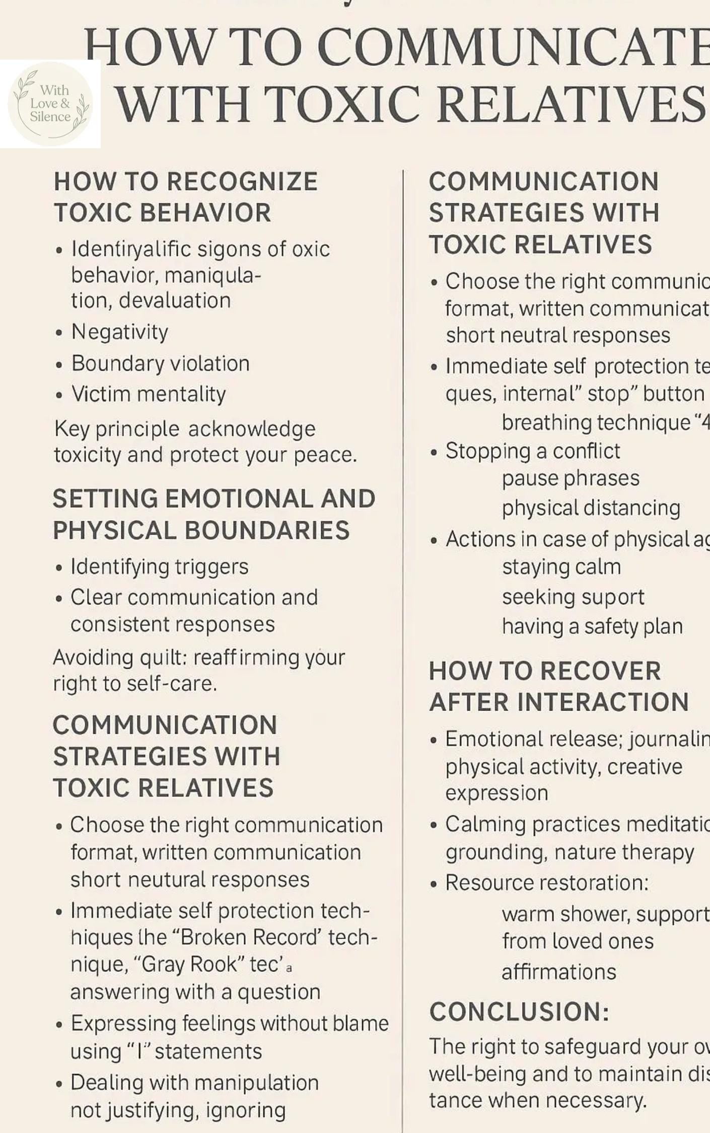 Toxic Relatives Boundary Setting Guide: Scripts & Emotional Protection Strategies PDF Workbook