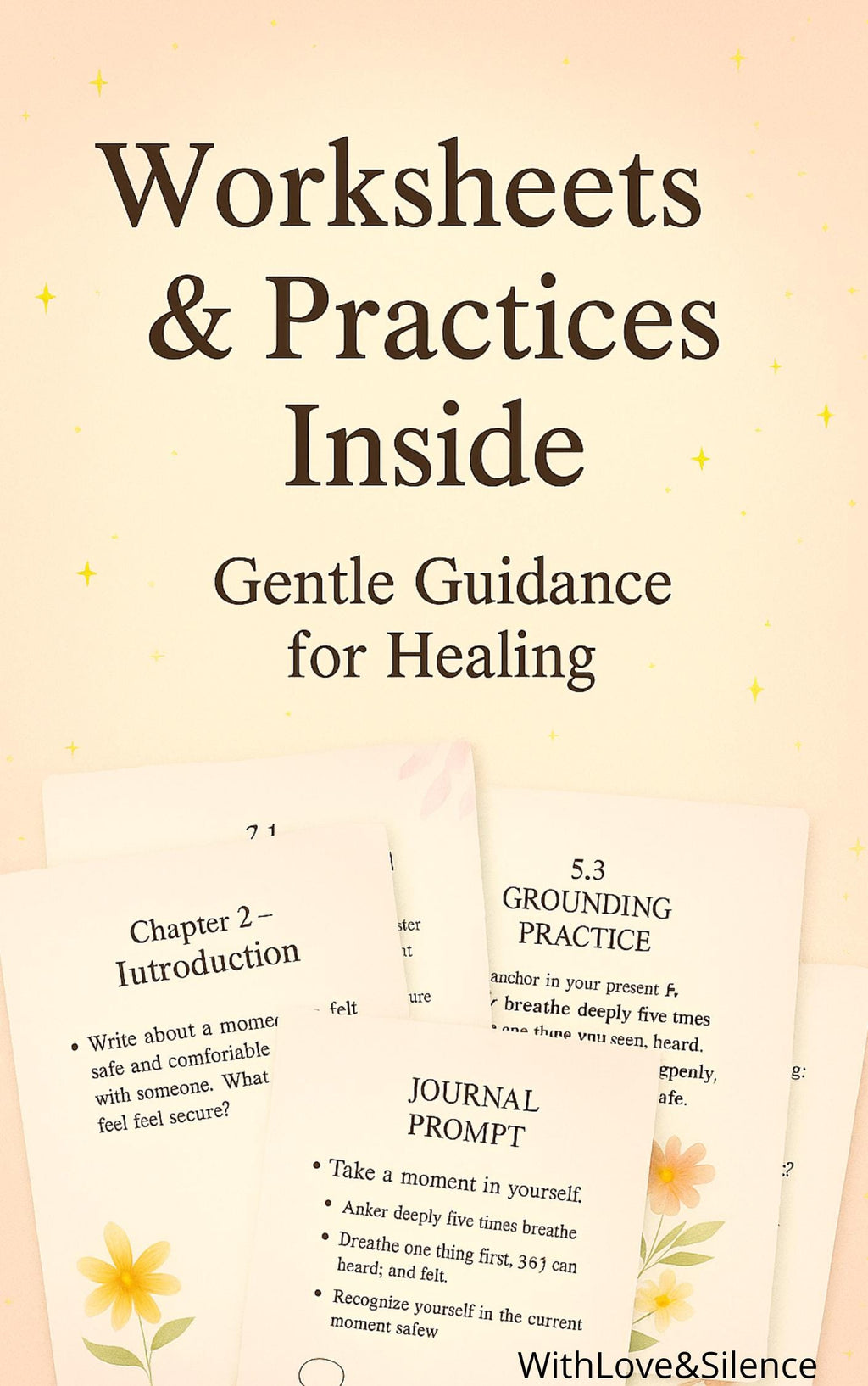 Love After Pain: Emotional Healing Workbook & Self-Care Ritual Cards | Digital Journal Printables