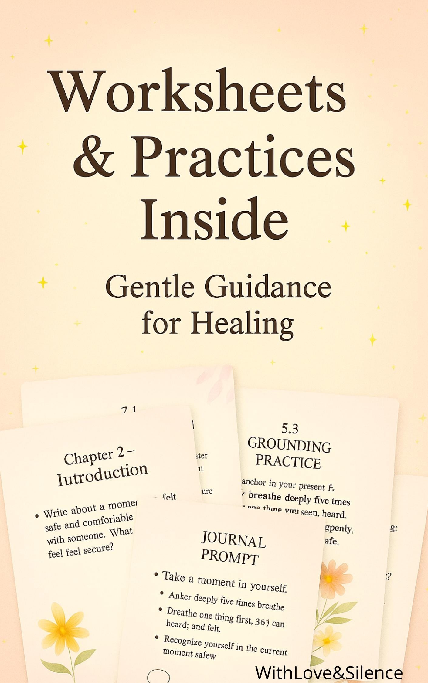 Love After Pain: Emotional Healing Workbook & Self-Care Ritual Cards | Digital Journal Printables