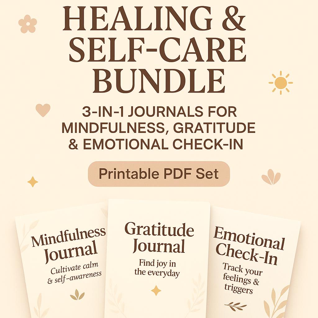 Self-Worth Workbook Bundle: Confidence & Emotional Growth