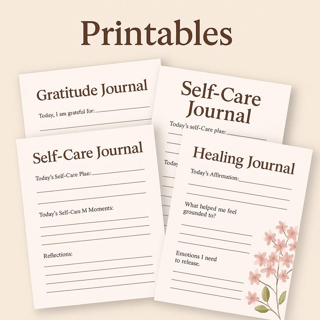 Self-Worth Workbook Bundle: Confidence & Emotional Growth