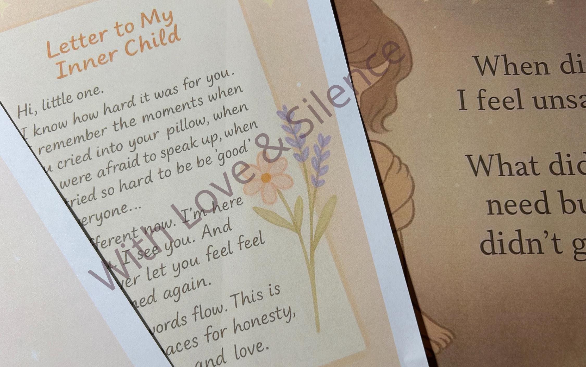 Gentle Inner Child Healing Journal: Printable 9-Page Guide for Emotional Recovery & Self-Discovery