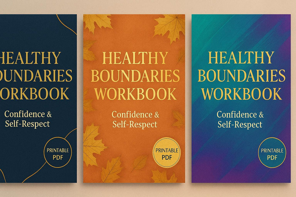 Healthy Boundaries Workbook: Printable PDF Guide for Building Self-Respect & Setting Limits with Confidence