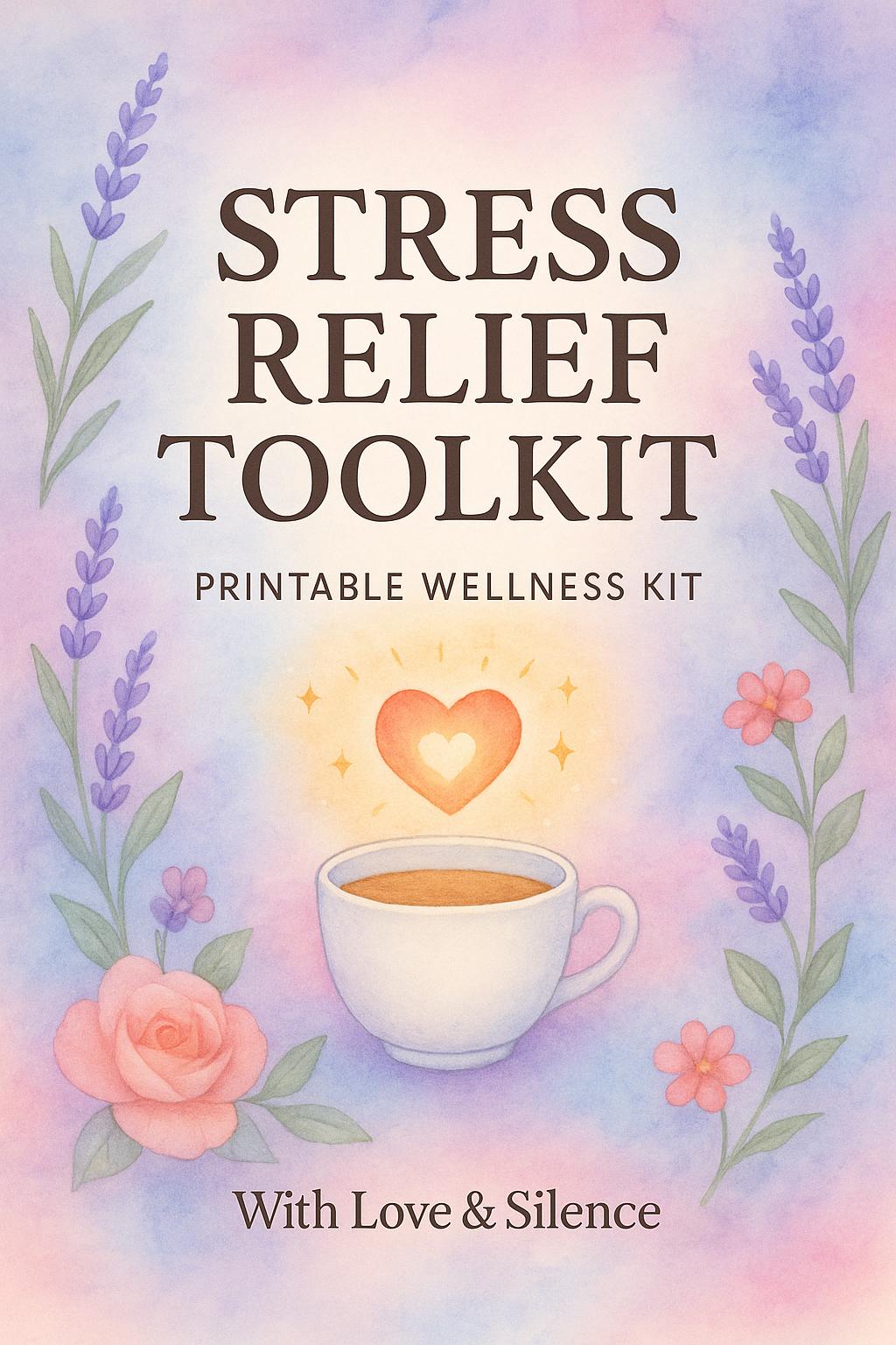 Printable Self-Care Journal & Anxiety Worksheets: Stress Relief Toolkit for Mental Wellness