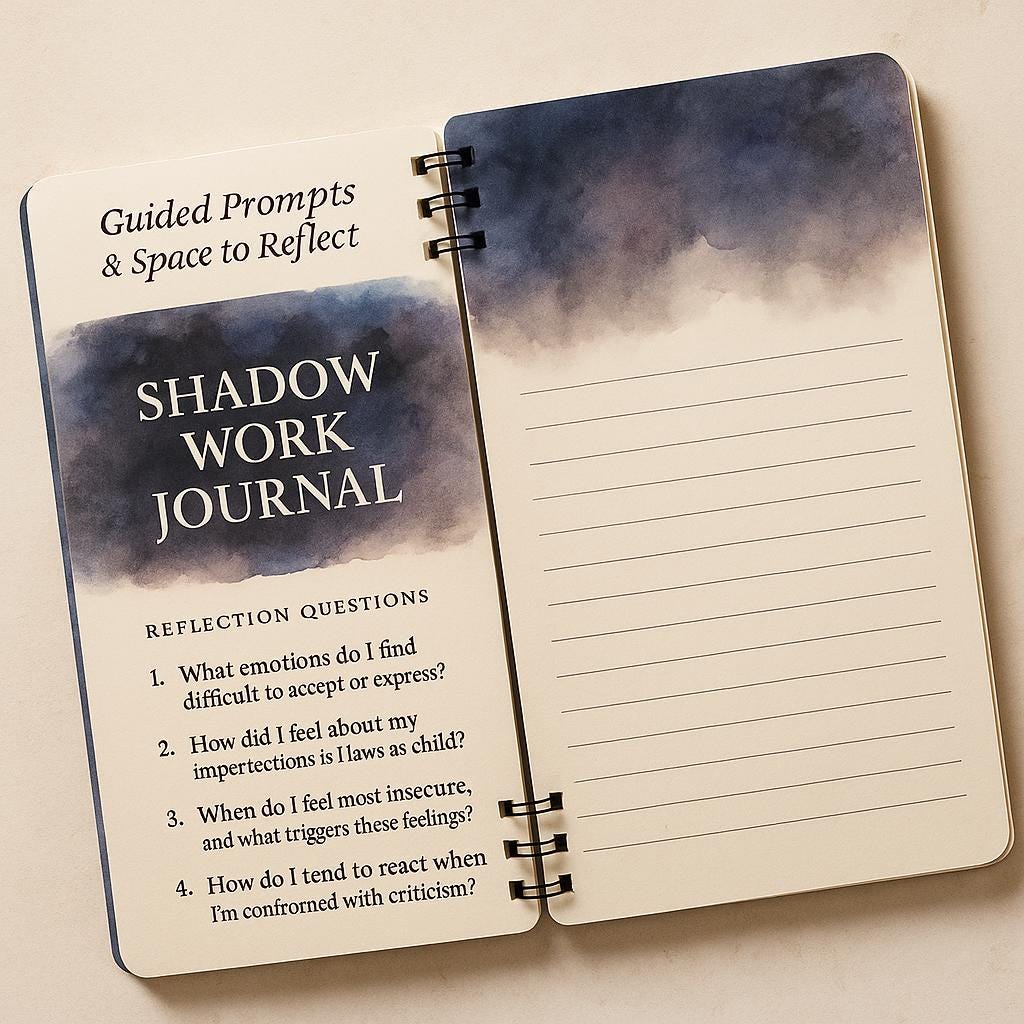 Shadow Work Journal – Inner Child Healing & Emotional Trigger Prompts | Self-Reflection Printable PDF