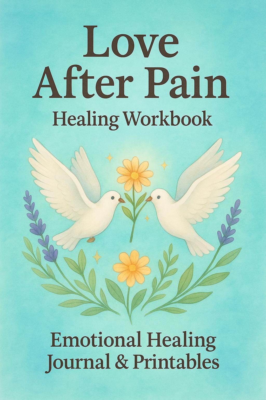 Love After Pain: Emotional Healing Workbook & Self-Care Ritual Cards | Digital Journal Printables