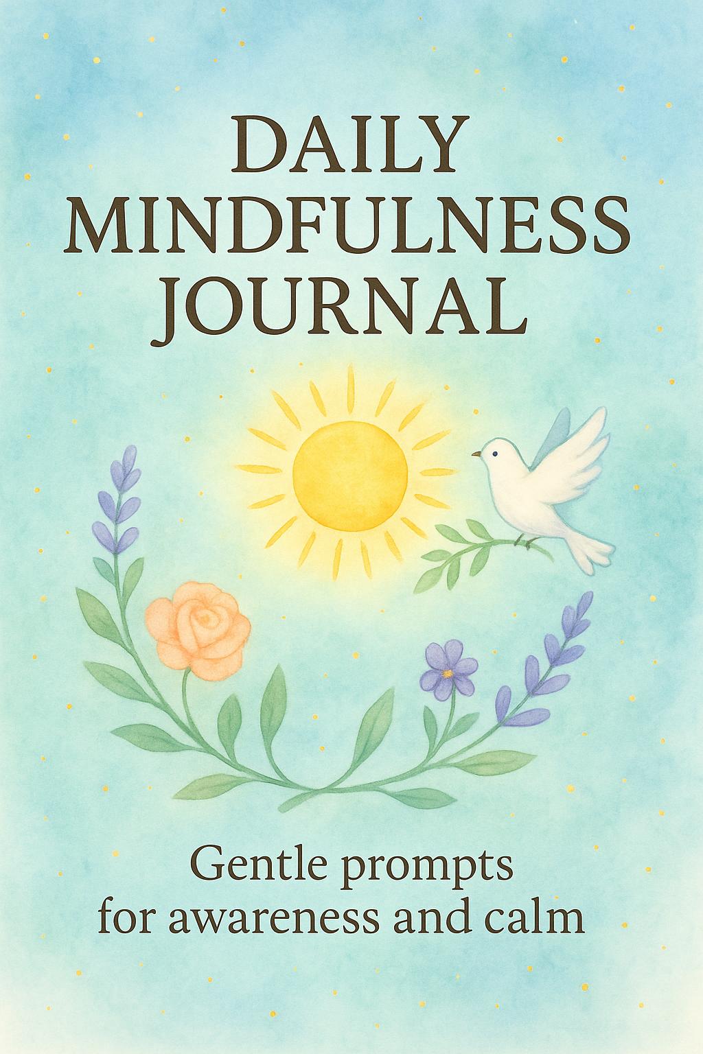 14-Day Printable Mindfulness Journal: Digital Self-Care Reflection PDF Gift for Emotional Wellness