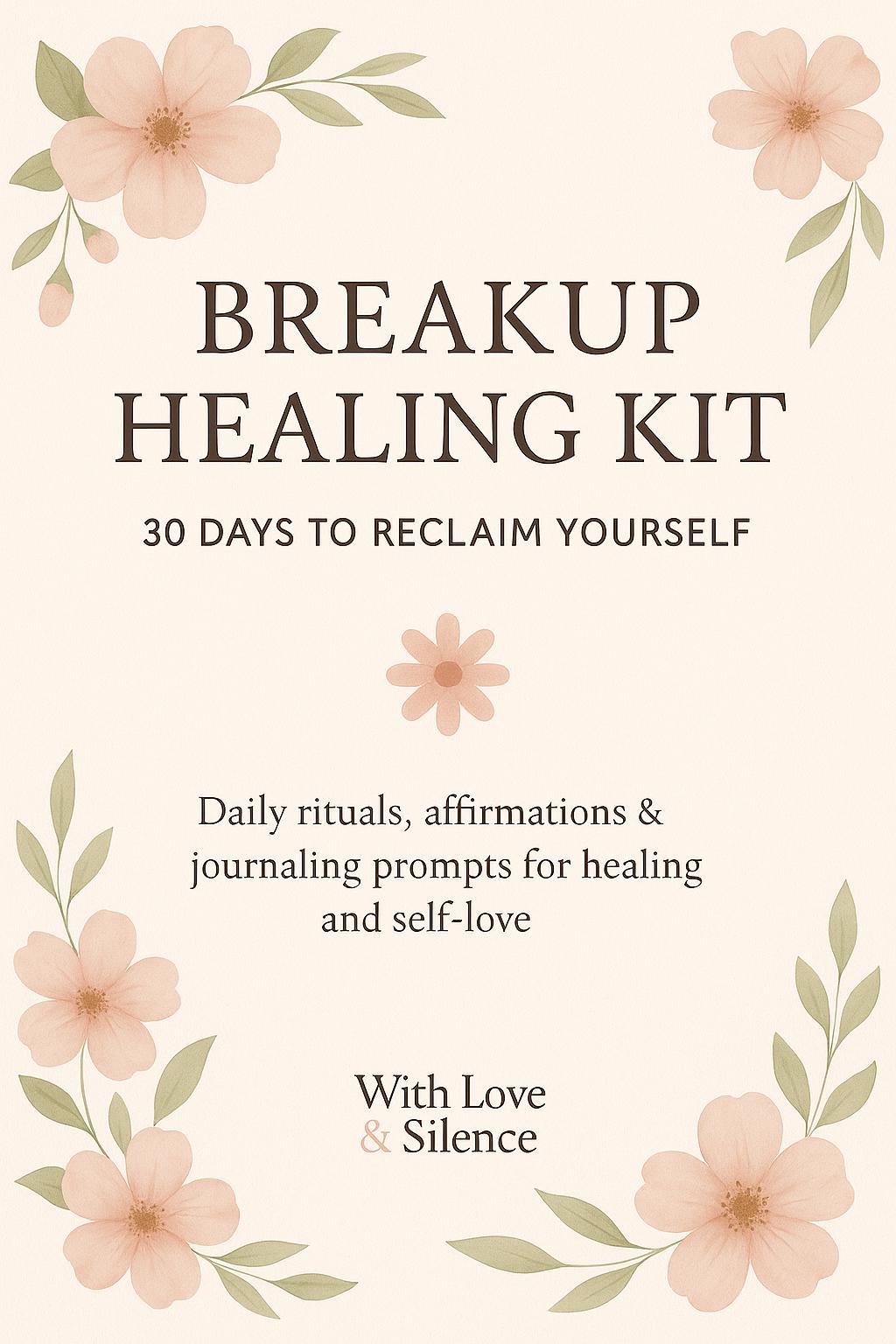 30-Day Breakup Recovery Journal: Self-Love Prompts, Affirmations & Guided Emotional Healing Workbook (PDF)
