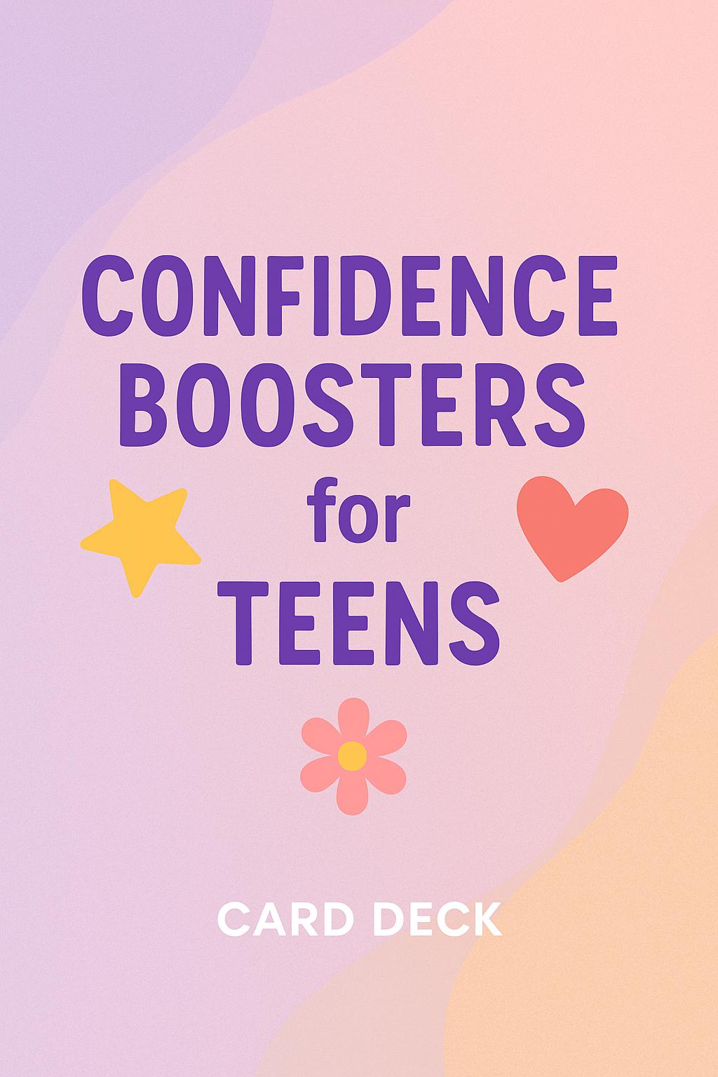 Teen Confidence Boosters: 10 Printable Affirmation & Action Cards for Self-Esteem, Motivation PDF Download