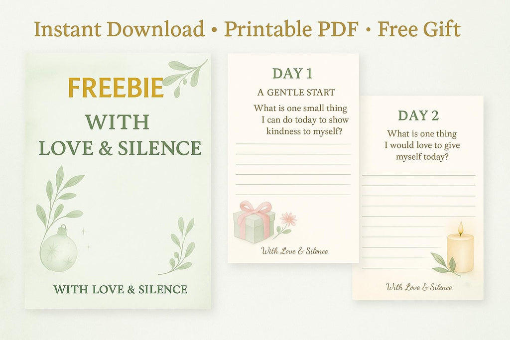 Mini Self-Care Journal | 3-Day Wellness & Reflection Printable | Mindfulness PDF | Instant Download