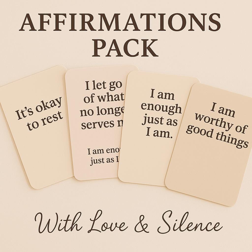 Healing Gift Bundle: Gratitude Journal, Shadow Work Mini Journal & Affirmation Cards | Self-Care Printable PDF Set